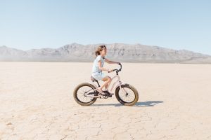 kid riding a bike